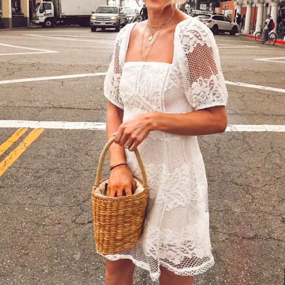 FREE PEOPLE White Babydoll Dress - Picture 10 of 15